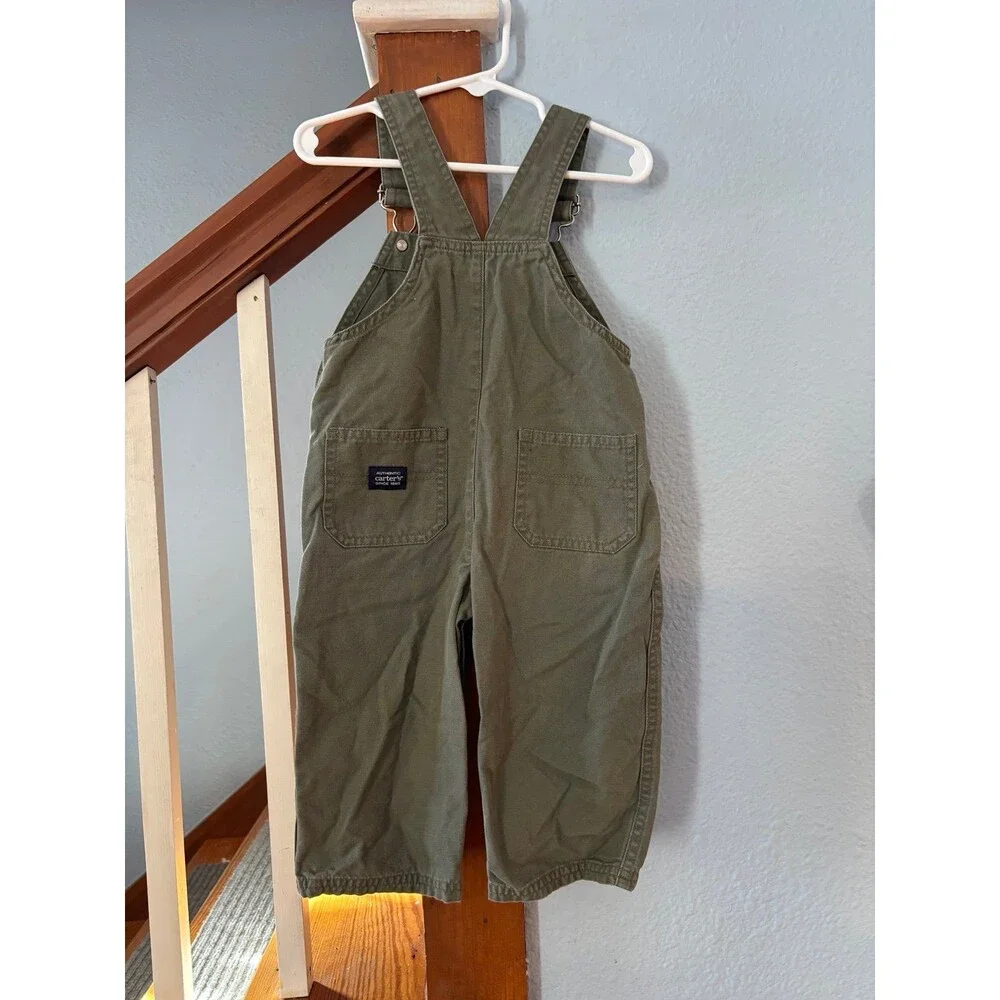 Carter’s 12-18 mths overalls dump truck vintage Y2K